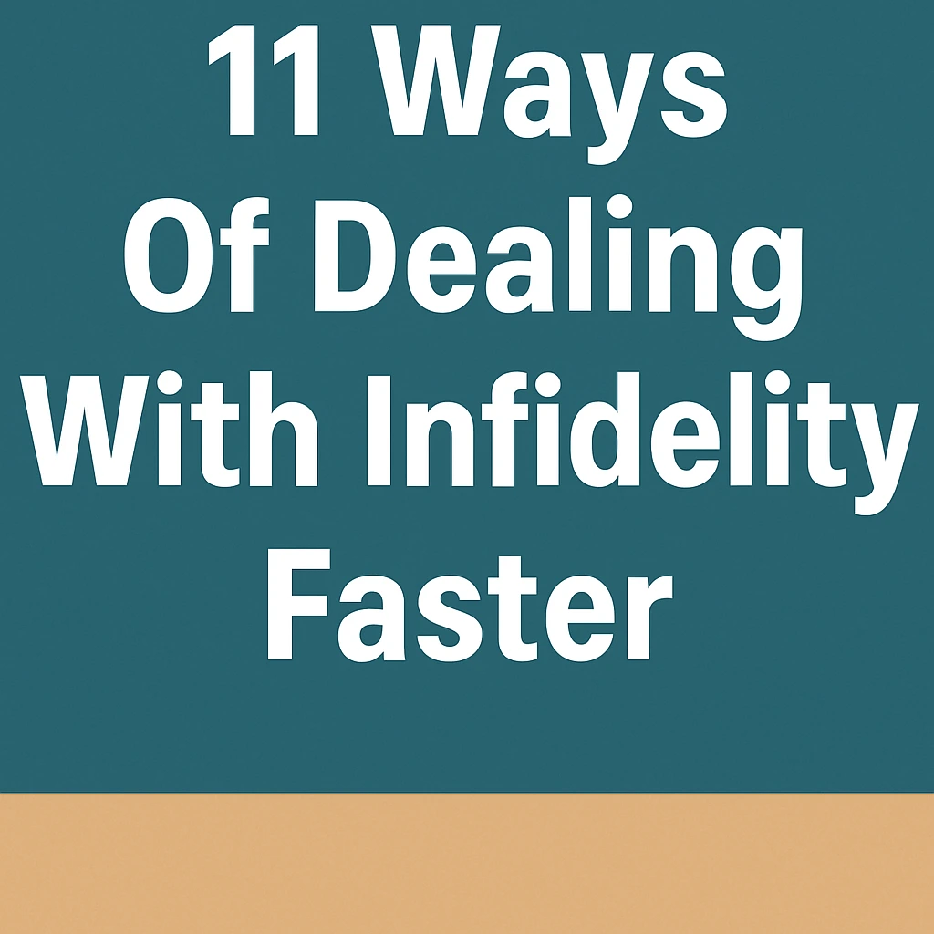 Ways of dealing with infidelity and succeed greatly