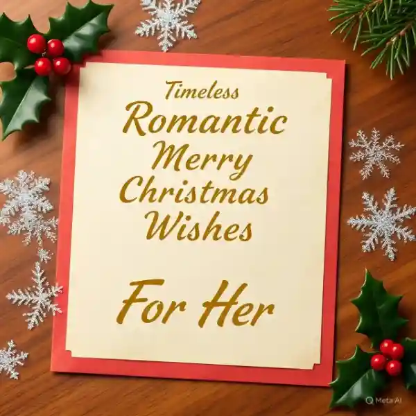Here are Romantic Merry Christmas wishes for your wife 