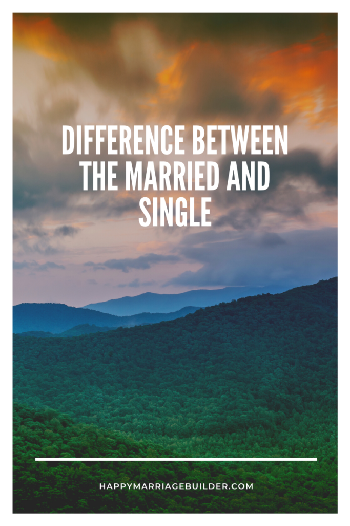 Difference between being single and married 