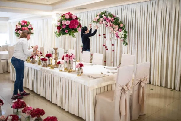 Wedding hall decor, 