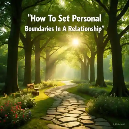 Setting Personal boundaries in a relationship