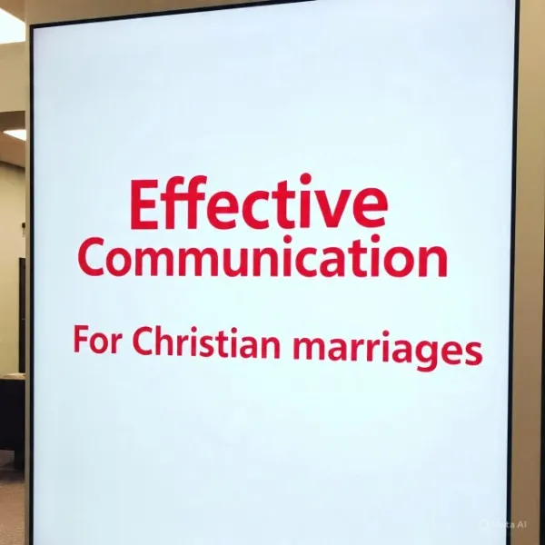 Effective Communication in Christian marriages 