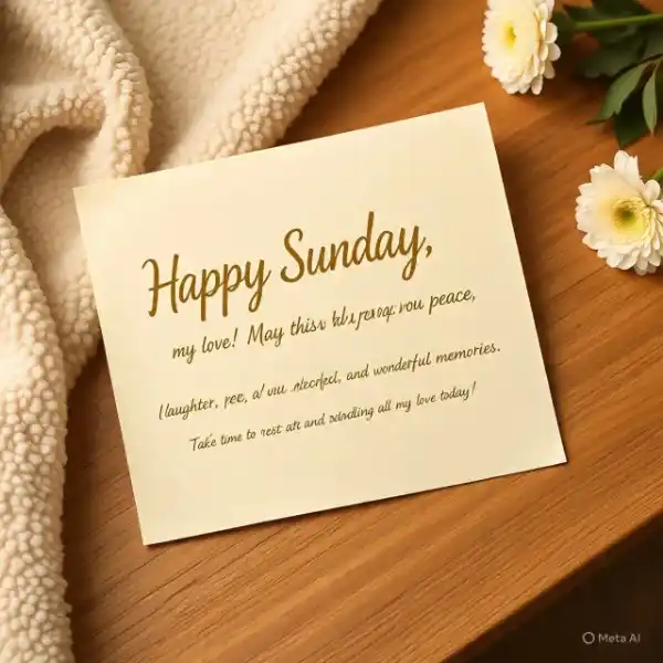 Morning greetings for him