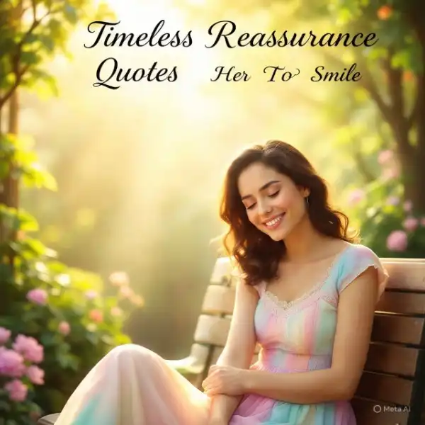 Reassurance Quotes For Her to smile