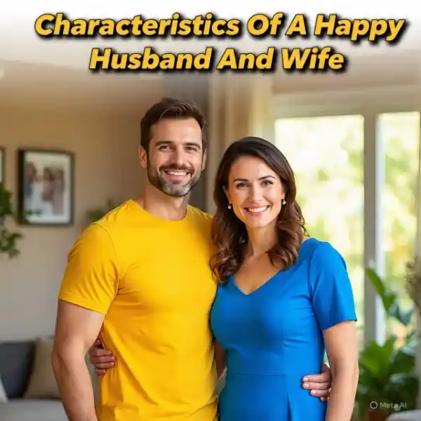 Happy husband and wife