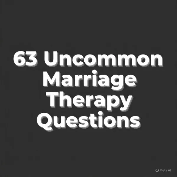 Check out these 63 Marriage Therapy questions that can boost your marriage