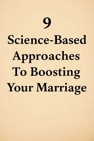 Boosting Your marriage just got easier. 