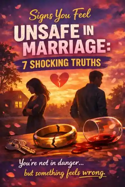 Signs that you feel unsafe in marriage 
