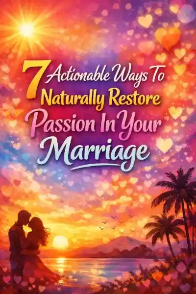 Effective ways to restore passion in marriage 