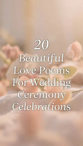 Beautiful love Poems for a wedding ceremony 